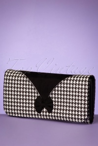 Banned Retro - 50s Marilyn Houndstooth Wallet in Black and White