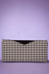 Banned Retro - 50s Marilyn Houndstooth Wallet in Black and White 4