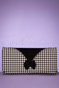 Banned Retro - 50s Marilyn Houndstooth Wallet in Black and White 2