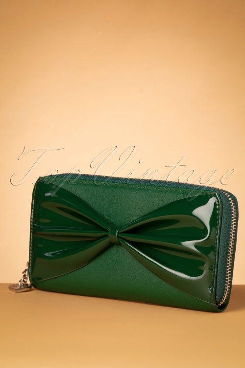 Banned Retro - 50s Hollywood Glam Wallet in Green 2