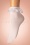 50er Cute Ruffle Lace Bobby Socken in Weiß