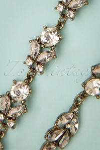 Lovely - Crystal Diamond ketting in antiek goud 3