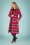 60s Rachel Brody Check Coat in Sparkling Fuchsia