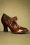Ruby Shoo 39597 Penny Mary Brown Bronze Heels Pumps 10202021 000006 W
