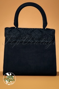 Ruby Shoo - 40s Riva Handbag in Midnight Blue 5