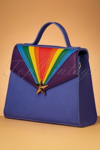 Lulu Hun - 50s Lara Rainbow Bag in Blue 3