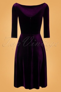 Vintage Chic for Topvintage - Robe Corolle Harper Années 50 en Violet 4