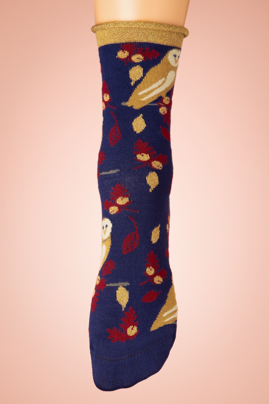 Seasalt 60s Snowy Scenes Socks in French Blue