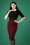 Vintage Chic for TopVintage 50s Bella Midi Skirt in Wine