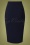 Vintage Chic for TopVintage 50s Bella Midi Skirt in Navy