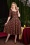 50s Dolores Forest Fantasy Doll Dress in Maroon