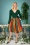 50s Jasmine Autumn Rainbow Swing Skirt in Multi