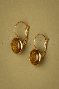 Urban Hippies - 60s Goldplated Dot Earrings in Golden glitter 3