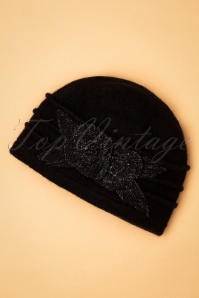 Alice - 50s Agnes Hat in Black
