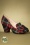 Zapatos de tacón negros a cuadros de Hippy Westwood de los años 50