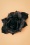 50er Loy Haar Blume in Schwarz