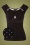 50s Maddie Polkadot Keyhole Top in Black