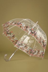 So Rainy - Nouvelle Dentelle Transparent Dome Regenschirm in Multi