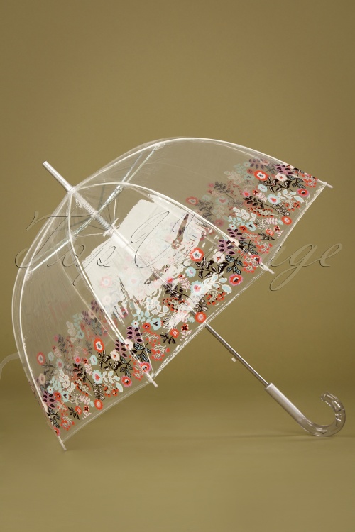 So Rainy - Nouvelle Dentelle Transparent Dome Umbrella in Multi 3