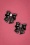 Collectif 39799 Earrings Black Pearl White Bow 10292021 000008 W