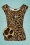 50s Maddie Keyhole Top in Leopard