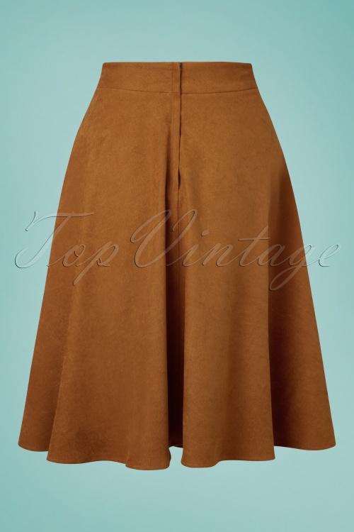 Banned Retro - 50s I'm Yours Swing Skirt in Camel 2