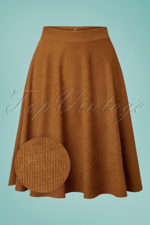 Banned Retro - 50s I'm Yours Swing Skirt in Camel