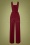 50s Day Dreaming Dungarees in Burgundy