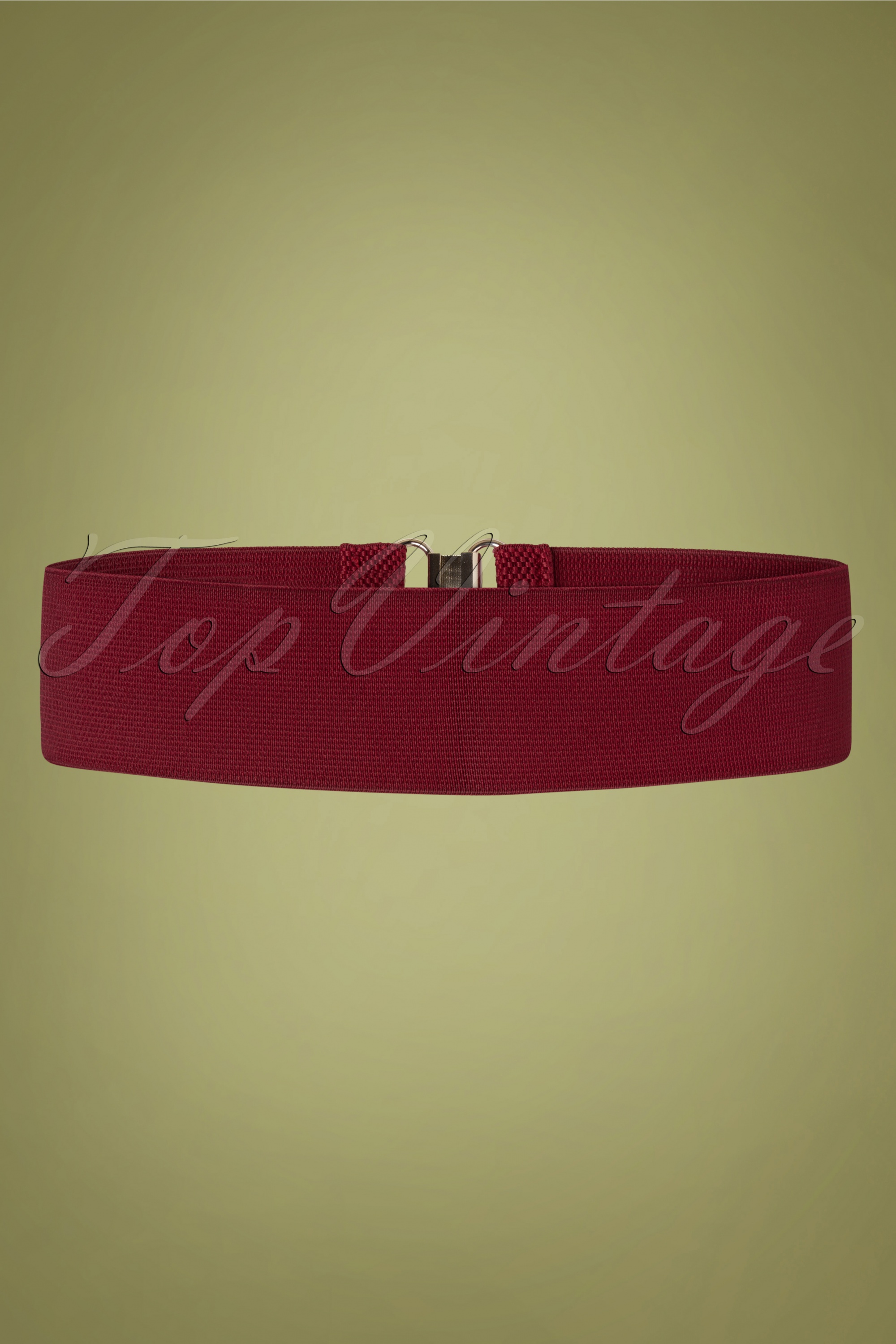 Banned Retro - Gloria stretch riem in bordeaux 2
