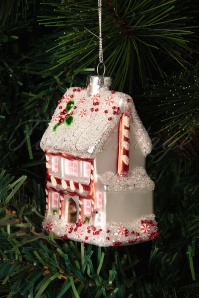 Sass & Belle - Pink Fairytale Gingerbread Huis Kerstbal