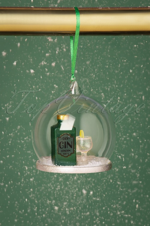 Sass & Belle - Christmas Cheer Gin and Tonic Dome Bauble 	