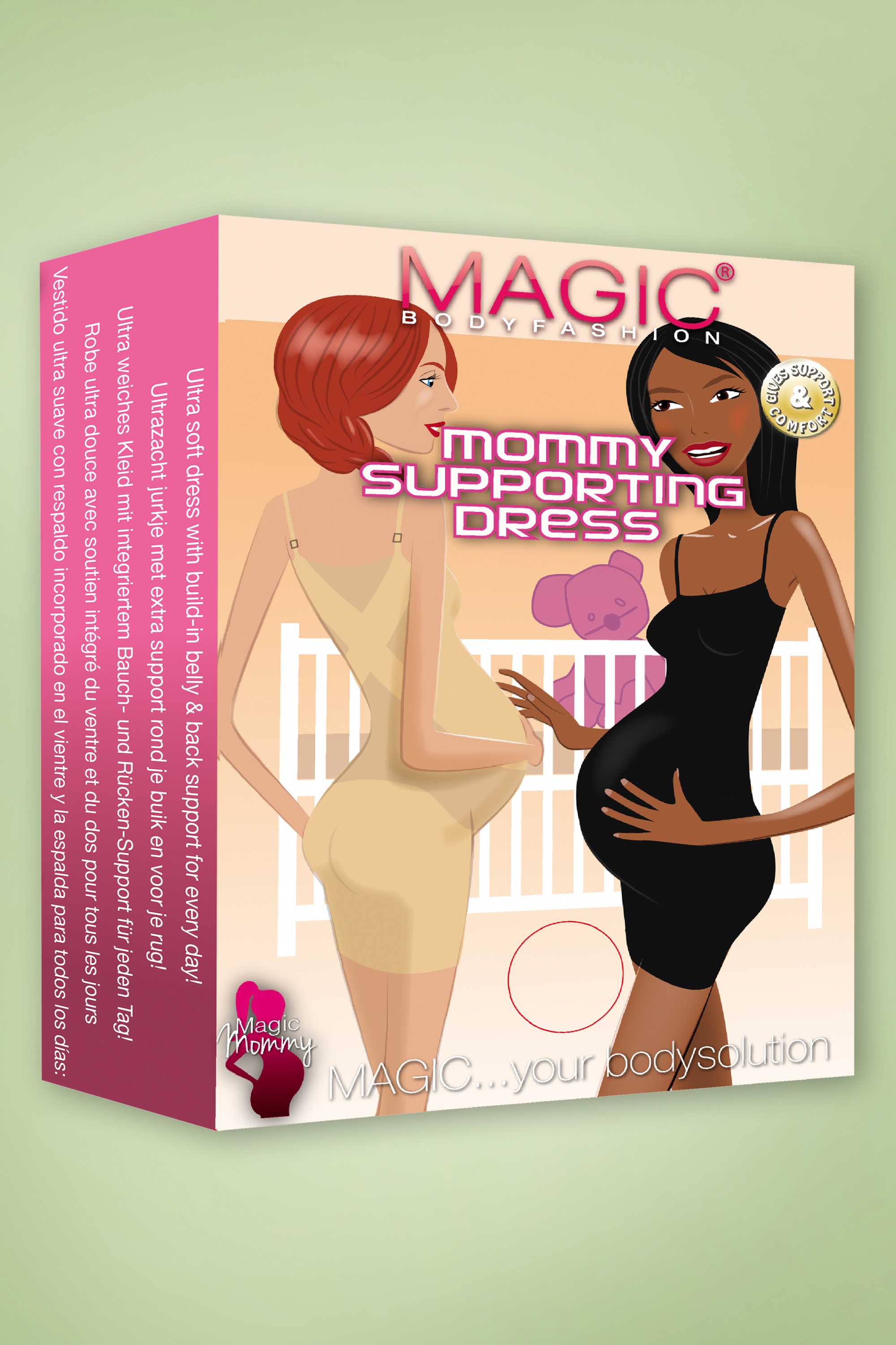 MAGIC Bodyfashion - Mama ondersteunende jurk in zwart 4