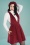 Bunny 34346 Jeanette Pinafore Dress Red 20211104 020LW