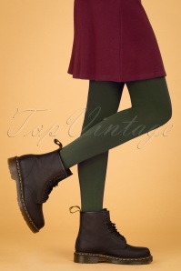 King Louie - 60s Solid Tights in Thyme Green