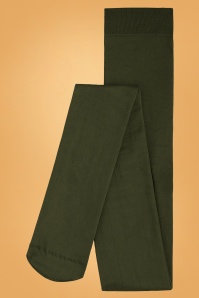 King Louie - 60s Solid Tights in Thyme Green 2