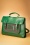 50s College Herringbone Backpack in Green