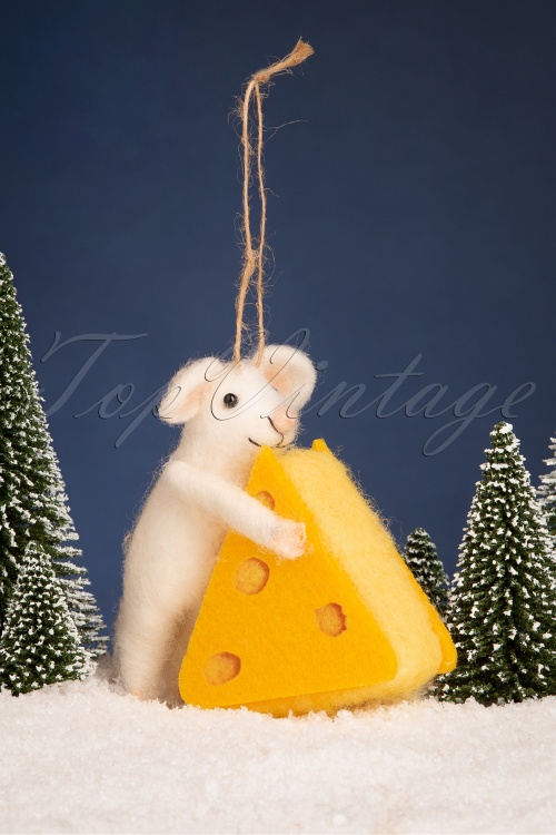Sass & Belle - La souris obtient la décoration en feutre de fromage