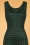 Collectif Clothing - Gael Houndstooth Pinafore Jumpsuit Années 50 en Vert 3