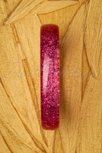 Splendette - TopVintage Exclusive ~ Fedora Midi Glitter Armreif in Pfingstrosen Pink