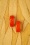 TopVintage Exclusive ~ 40s Paprika Fakelite Hoop Earrings in Orange