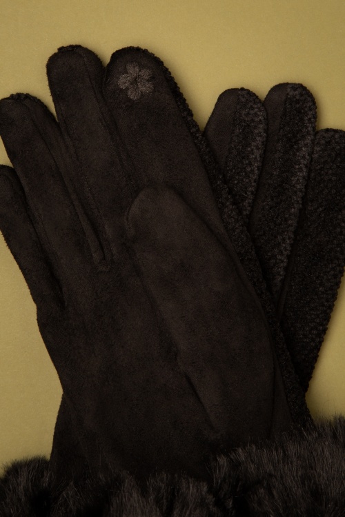 Louche - 50s Emer Gloves in Black 3