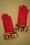 Louche - Cadhla Handschuhe in Rot 2