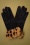 Louche - 50s Cadhla Gloves in Black