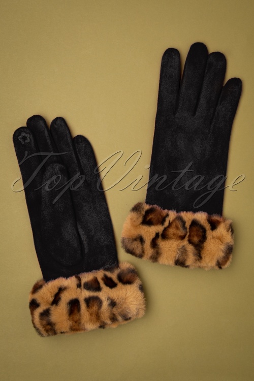Louche - 50s Cadhla Gloves in Black 3