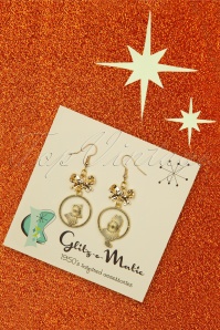 Glitz-o-Matic - 50s Alice in Wonderland Earrings in Gold 3