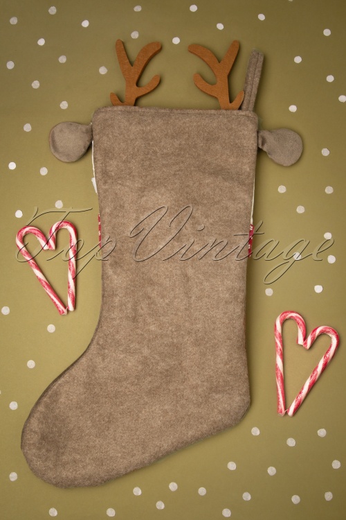 Sass & Belle - Reindeer with Antlers Christmas Stocking 3