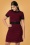 60er Smak Parlour Show Stealer Houndstooth Kleid in Rot und Schwarz