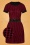 Unique vintage 39377 Black red dress 181121 001 Z