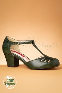 B.A.I.T. - 40s Robbie T-Strap Pumps in Green 3