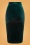 vintage chic 41034 skirt green velvet 181121 006W